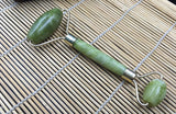 Double Head Green Jade Roller